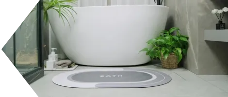 Elegant Bathroom Floor Mats