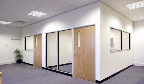 Sleek Gypsum Partition